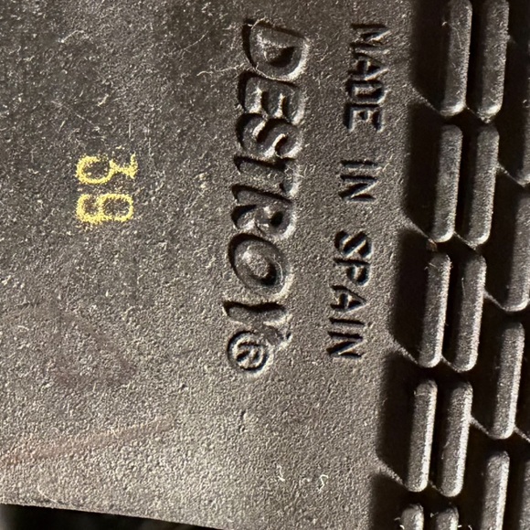 “VINTAGE” DESTROY ,PLATFORM LACE UP TALL BLACK LEATHER RETRO  BOOTS Size 8.5 Y2K - Picture 9 of 11